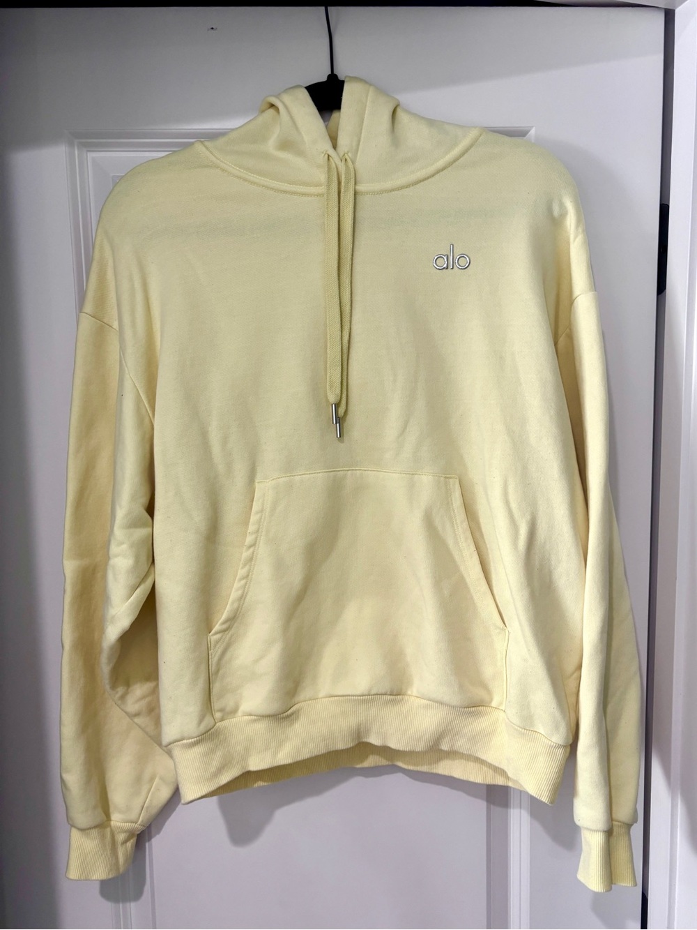 Alo Accolade Hoodie - Sz Small in Buttercup Yellow